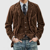 Llanes Corduroy Blazer with Matching Waistcoat