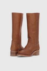 Calella Tall PU Leather Boots