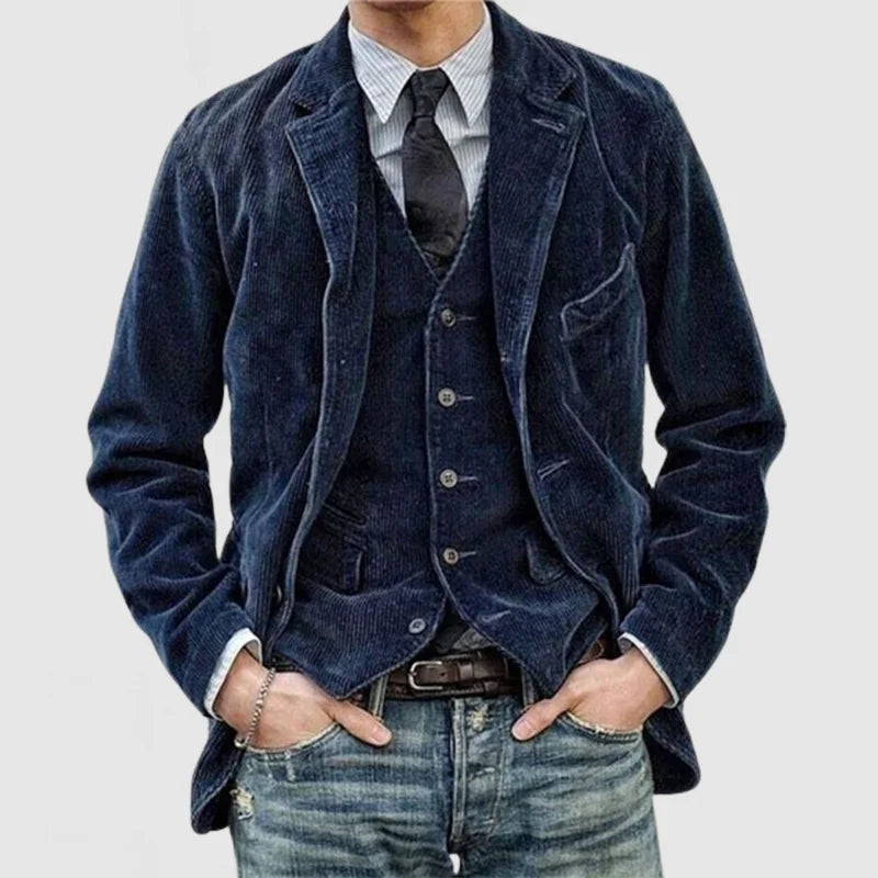 Llanes Corduroy Blazer with Matching Waistcoat
