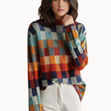 Gandia Patchwork Turtleneck Sweater