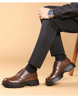 Luarca Luxury Oxford Elevator Dress Shoes
