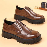 Luarca Luxury Oxford Elevator Dress Shoes