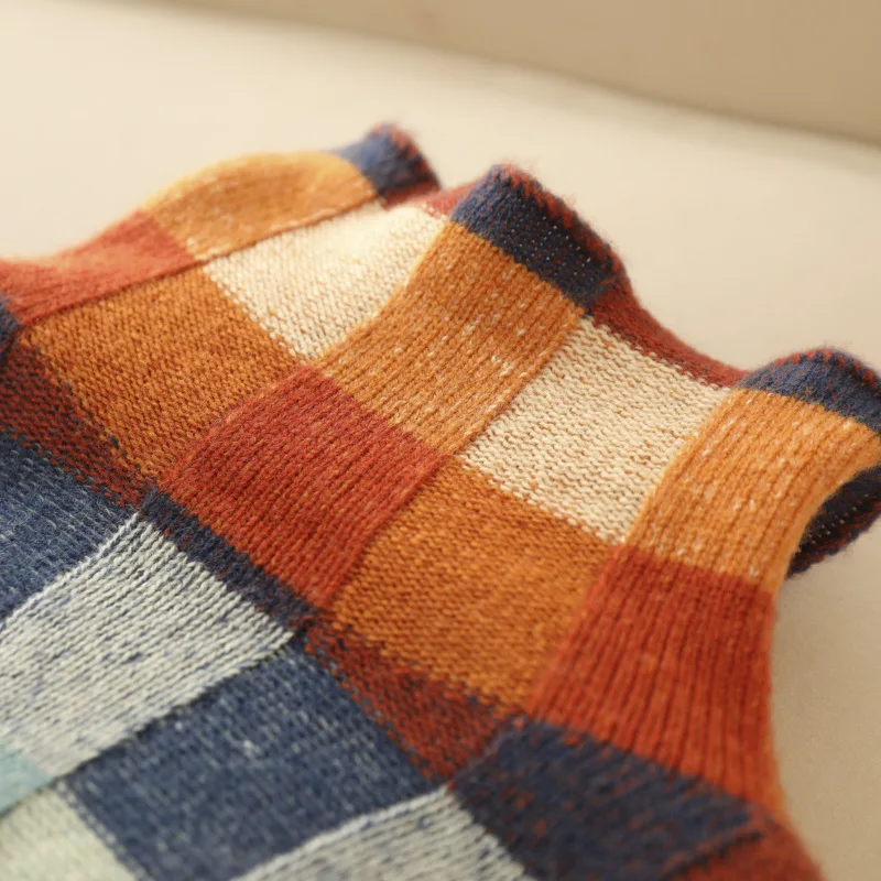 Gandia Patchwork Turtleneck Sweater