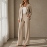 Aveiro Tailored Two-Piece Suit in Beige