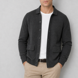 Avignon Cashmere Knit Cardigan in Black
