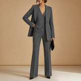 Bellagio Three-Piece Blazer Set in Gray