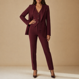Bellagio Three-Piece Blazer Set in Red