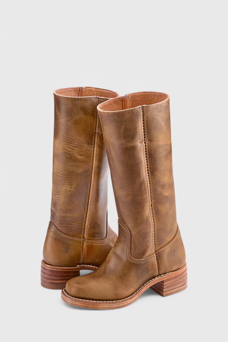 Calella Tall PU Leather Boots