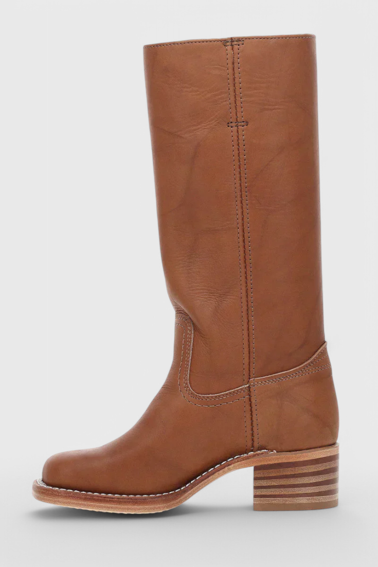 Calella Tall PU Leather Boots