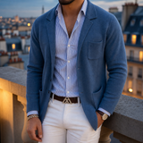 Erice Knit Blazer in Blue