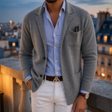 Erice Knit Blazer in Gray