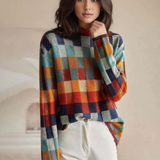 Gandia Patchwork Turtleneck Sweater