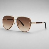 Men's Cadaques Lightweight Aviator Sunglasses in Brown