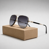 Men's Cadaques Lightweight Aviator Sunglasses in Gray