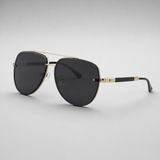 Men's Cadaques Lightweight Aviator Sunglasses in Midnight