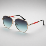 Men's Cadaques Lightweight Aviator Sunglasses in Teal