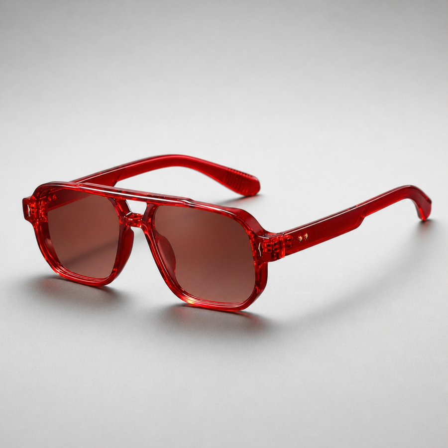Men's Piodao Sunglasses in Red