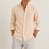 Monsanto Linen Cotton Casual Shirt in Apricot