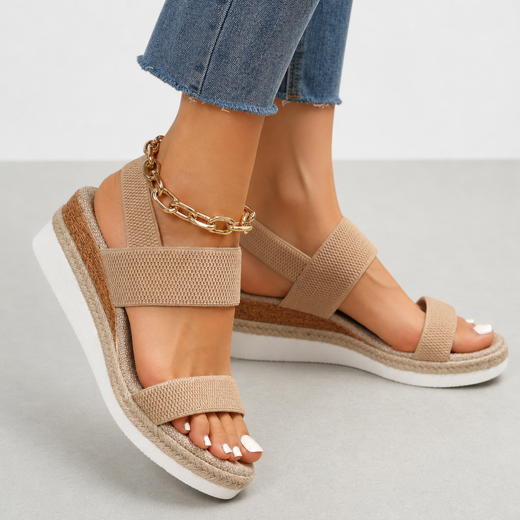 Opatija Orthopedic Wedge Sandals in Brown