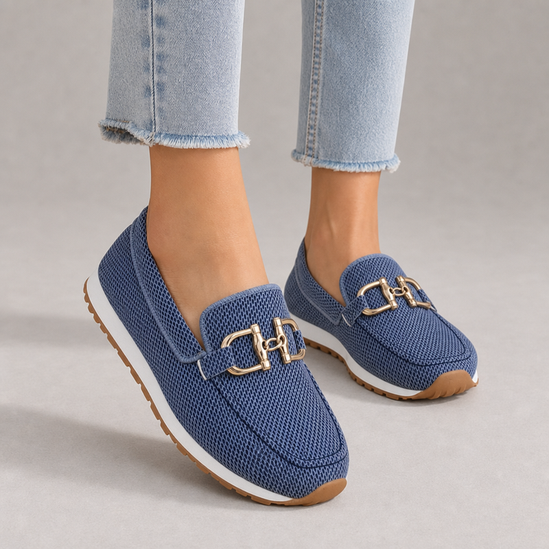 Paros Orthopedic Bit Loafers in Blue