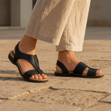 Ravello Orthopedic Adjustable Sandals in Black