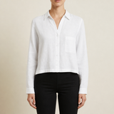 Silves Linen Oversized Shirt in White