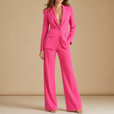 Tinos Tailored Two-Piece Suit Set in Pink