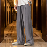 Tossa Loose Fit Linen Pants in Gray