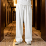 Tossa Loose Fit Linen Pants in White