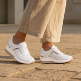 Urbino Orthopedic Wedge Sneakers in White